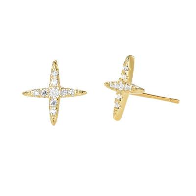 925 Sterling Silver Star Stud Earring 