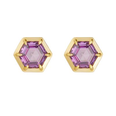 Amethyst Stud Earrings