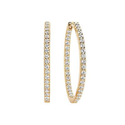  Big Hoop Zircon Earrings