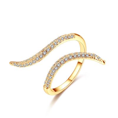 Cubic Zirconia Open End Ring