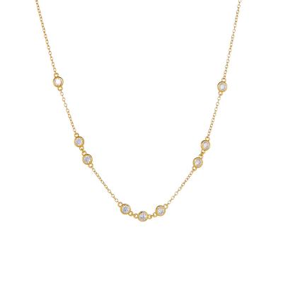 Gold CZ Necklace