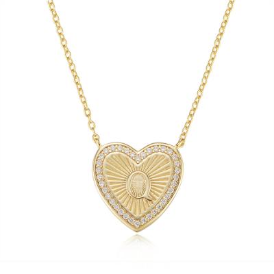 Heart Initial Necklace