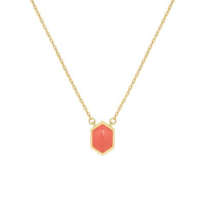 Hexagon Pendant Necklace