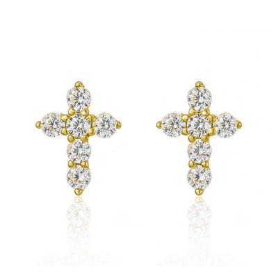 Minimalist Cross Stud Earring