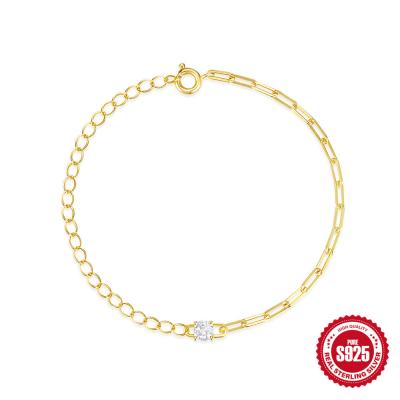 Mixed Chain CZ Bracelet