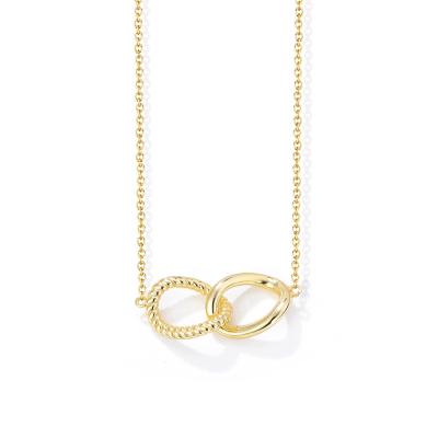 Oval Double Circle Necklace