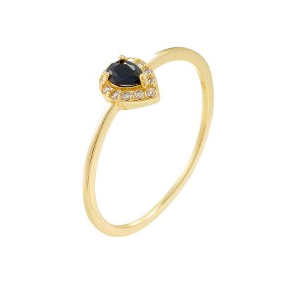 Pear Shape CZ Ring