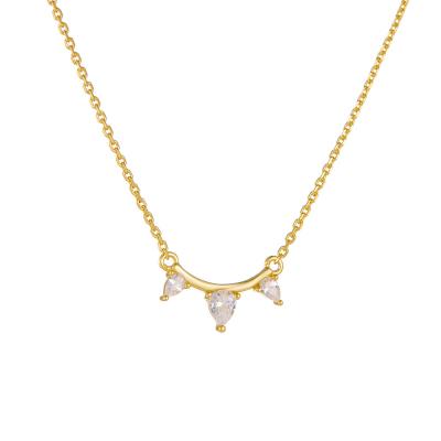 Pear Shape Zircon Necklace