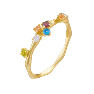 Rainbow Stone Ring