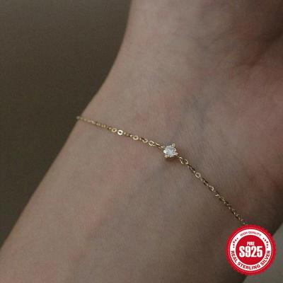 Single CZ Bracelet