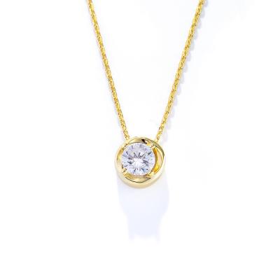 Single Diamond Zircon Necklace