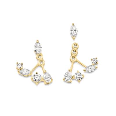 Sterling Silver Zircon Stud Earring 