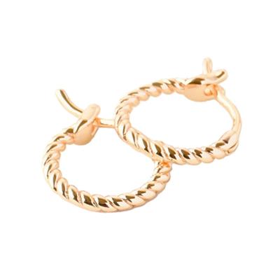  Twist Rope Hoop Earring