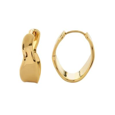 Wave Medium Hoop Earrings