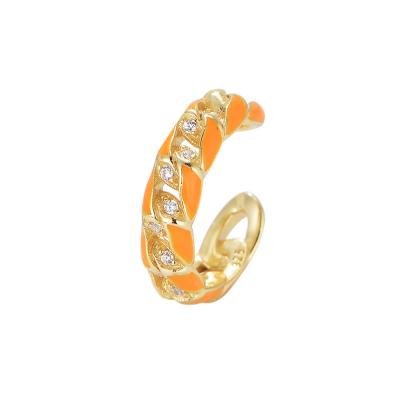 Zircon Earbone Clip Earrings